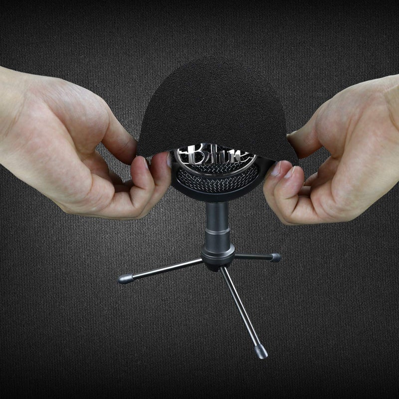 SUNMON Blue Snowball Pop Filter Windscreen - Professional Snowball iCE Mic Foam Wind Cover Windshield Pop Filter for Recordings, Broadcasting, Singing by SUNMON - Image 5